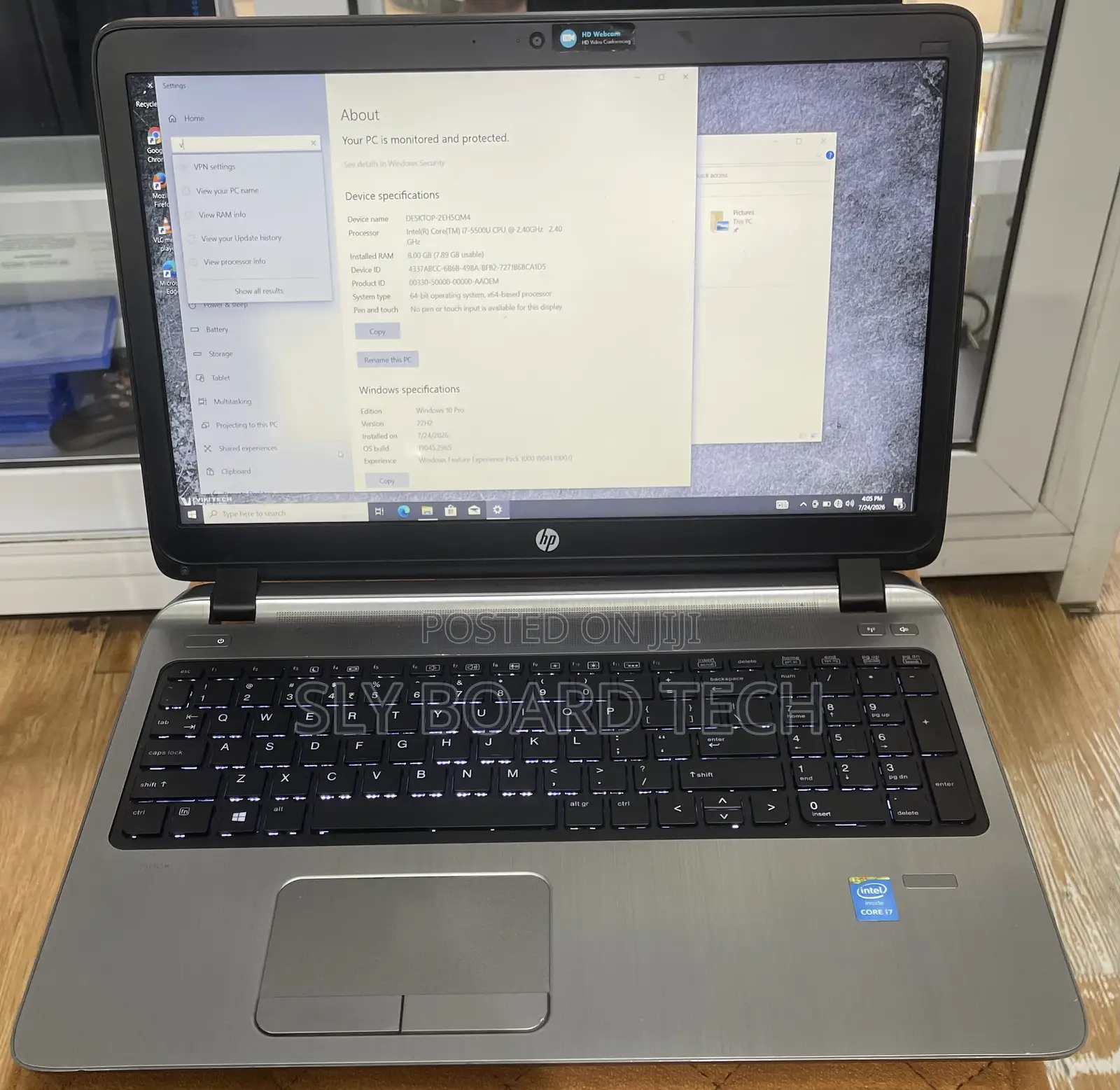 Laptop HP ProBook 450 G2 8GB Intel Core i7 SSD 128GB