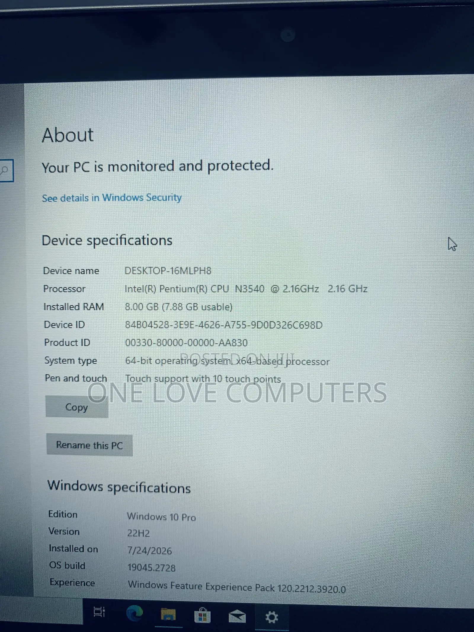 Laptop Dell Inspiron 11 3147 8GB Intel HDD 500GB