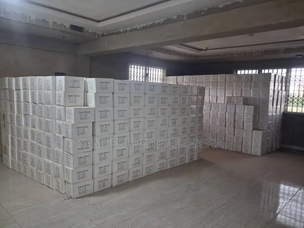 Cartons of Transparent/ White Nitrile Gloves (Wholesale)