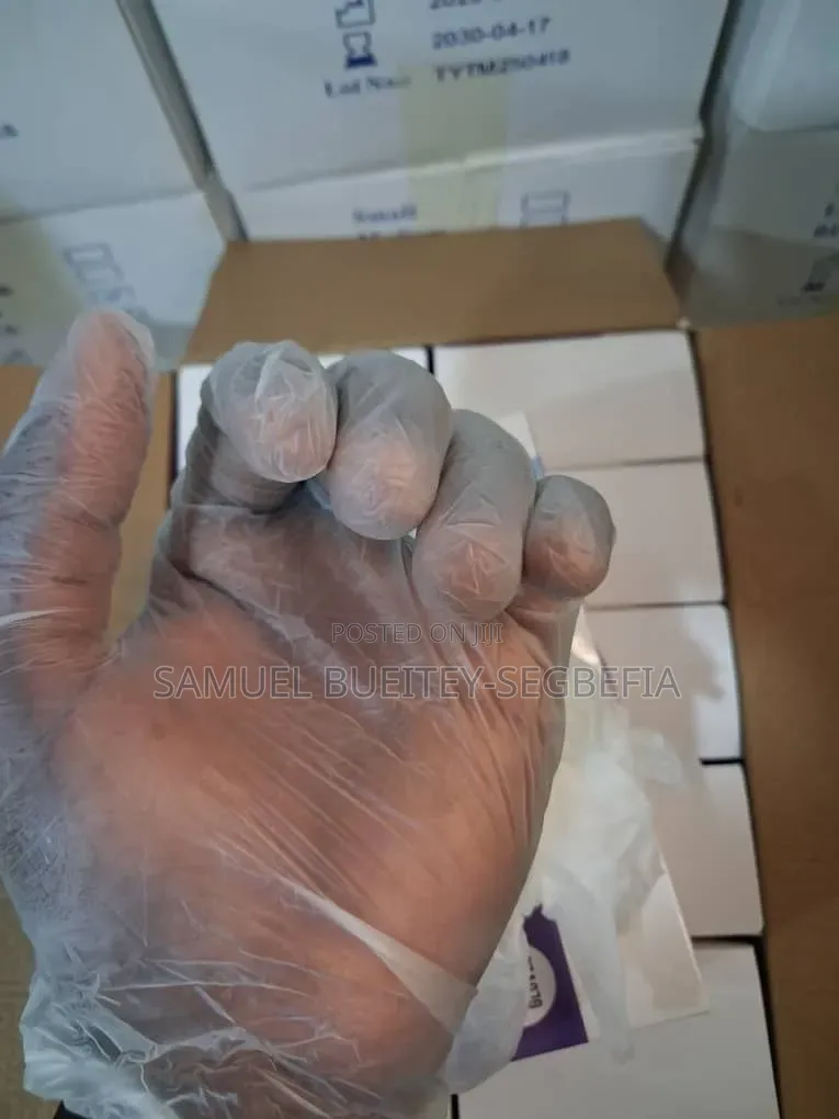 Cartons of Transparent/ White Nitrile Gloves (Wholesale)
