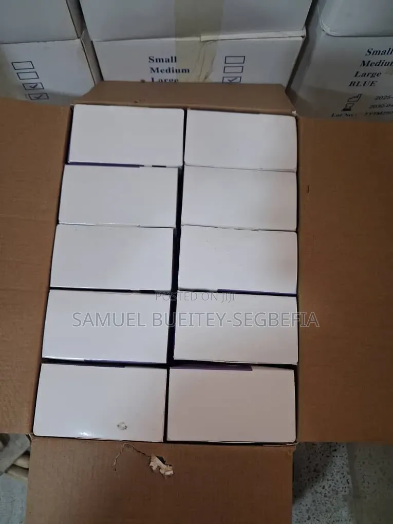Cartons of Transparent/ White Nitrile Gloves (Wholesale)