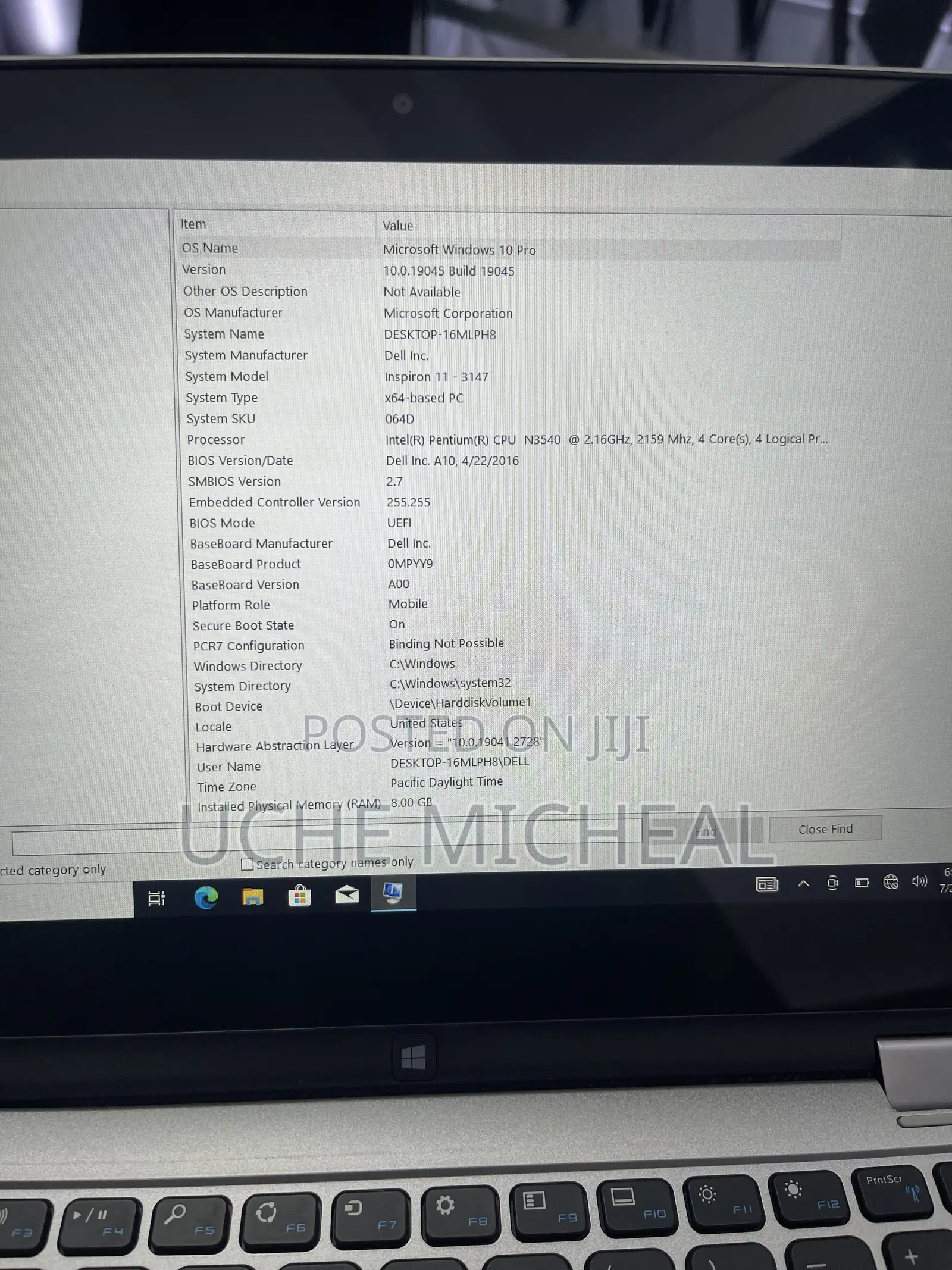 Laptop Dell Inspiron 11 3147 8GB Intel Pentium HDD 500GB