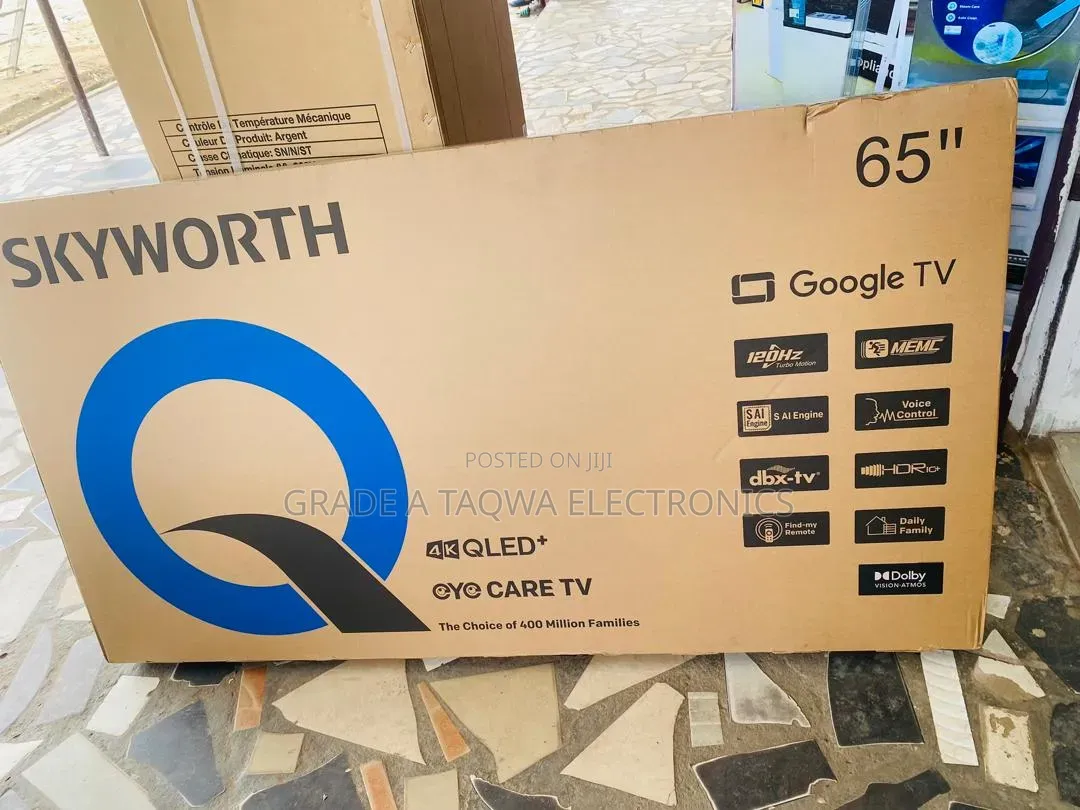 65-Inch QLED Quantum Display,Skyworth Google TV