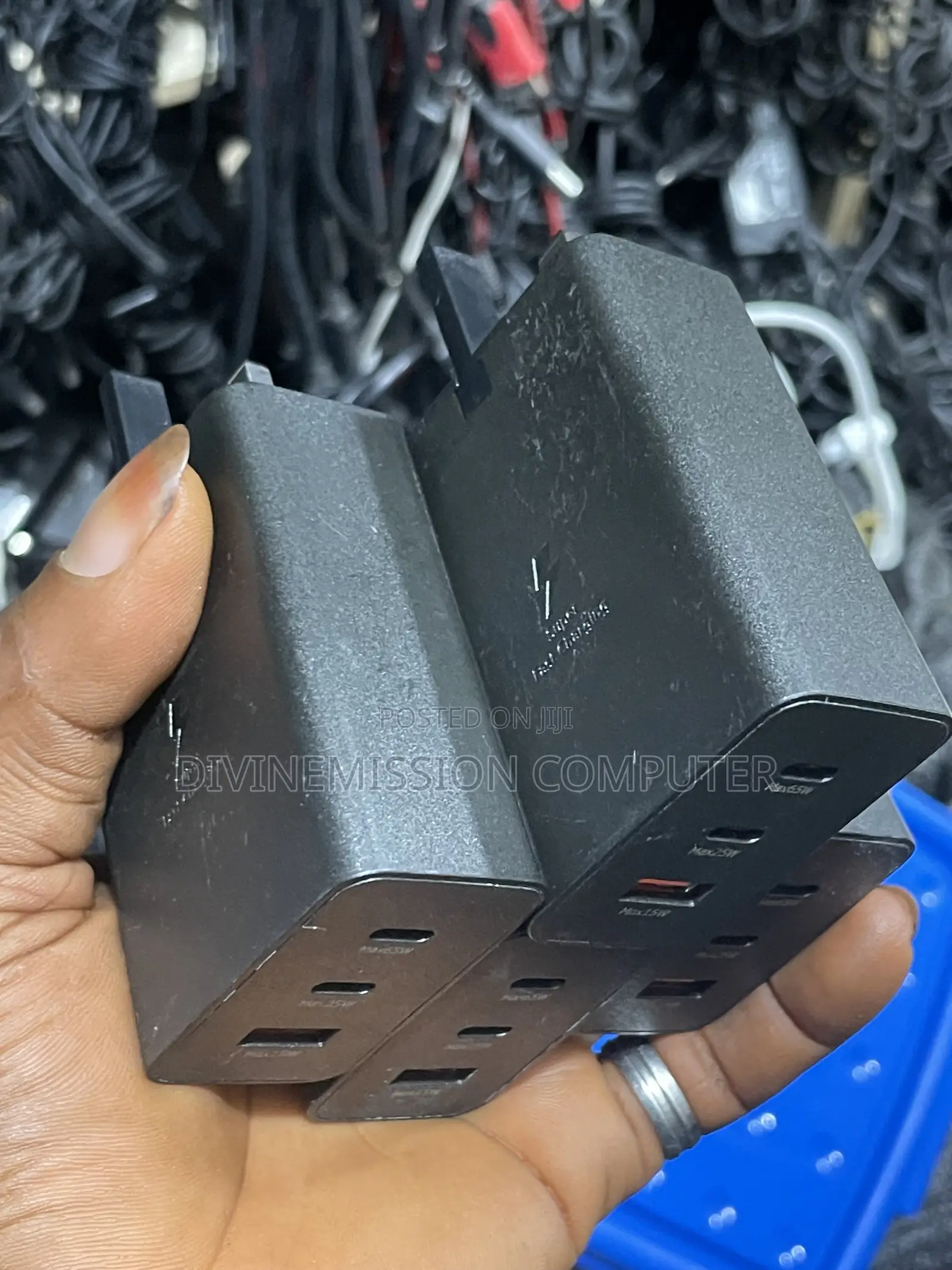 Skyhost Super Fast Charger for Type C Phones, 2 Type C Ports 65w, 25w