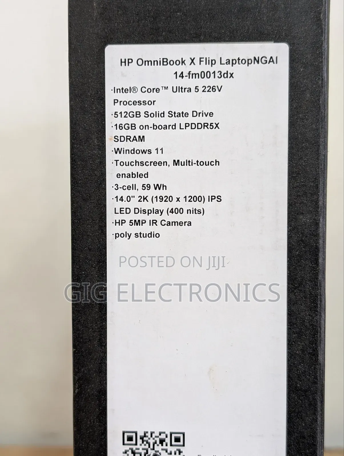 New Laptop HP OmniBook X Flip 14" 16GB Intel Core Ultra 5 SSD 512GB