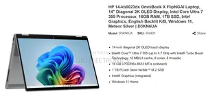 New Laptop HP OmniBook X Flip 14" 16GB Intel Core Ultra 7 SSD 1T
