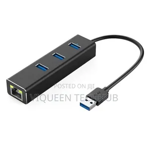 USB to Lan 3 Port Metal