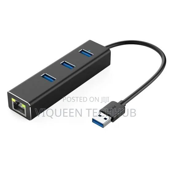 USB to Lan 3 Port Metal