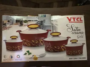 4pcs VTCL Satin Ceramic Gold Insulated Bowls