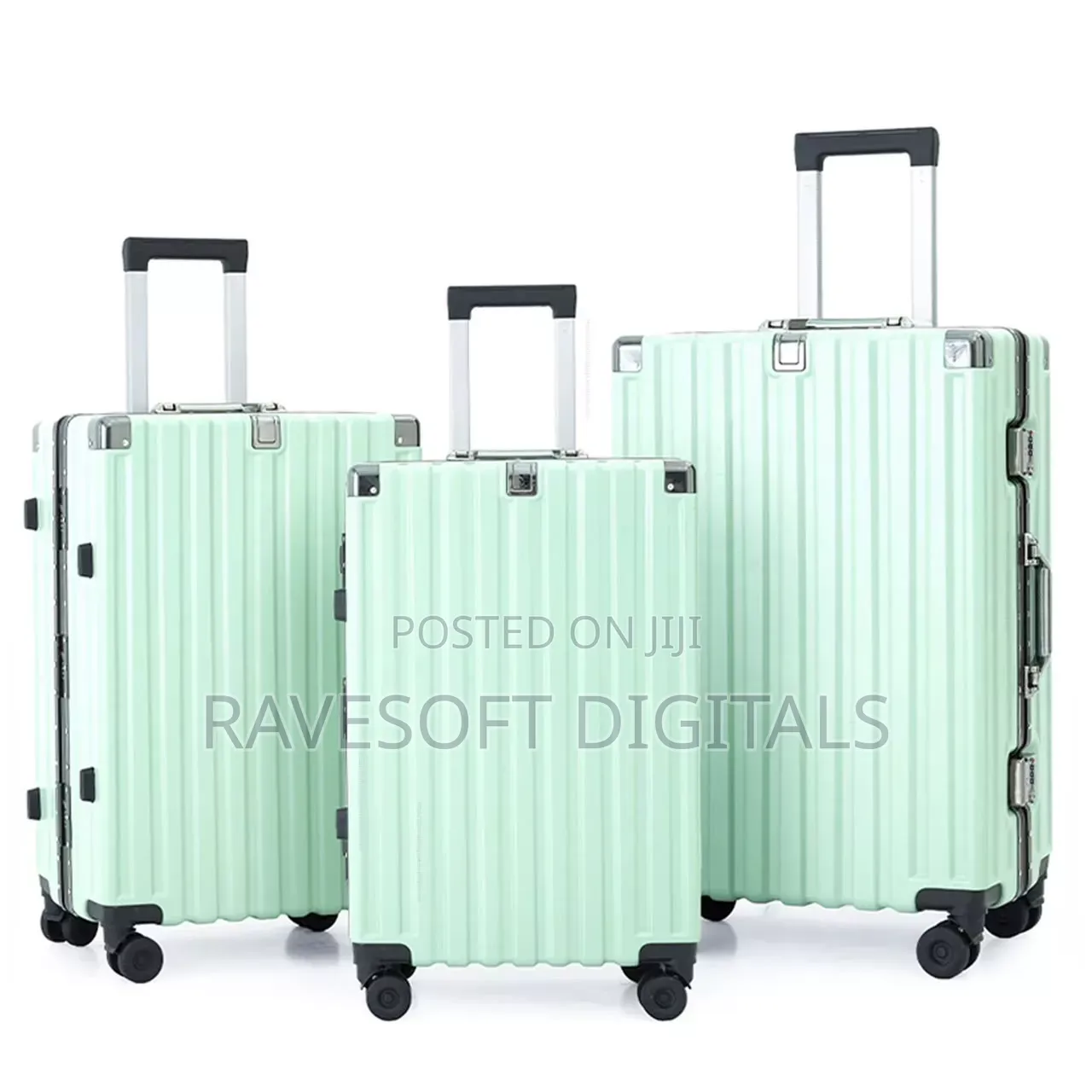 Aluminum Zipless Traveling Bag Set