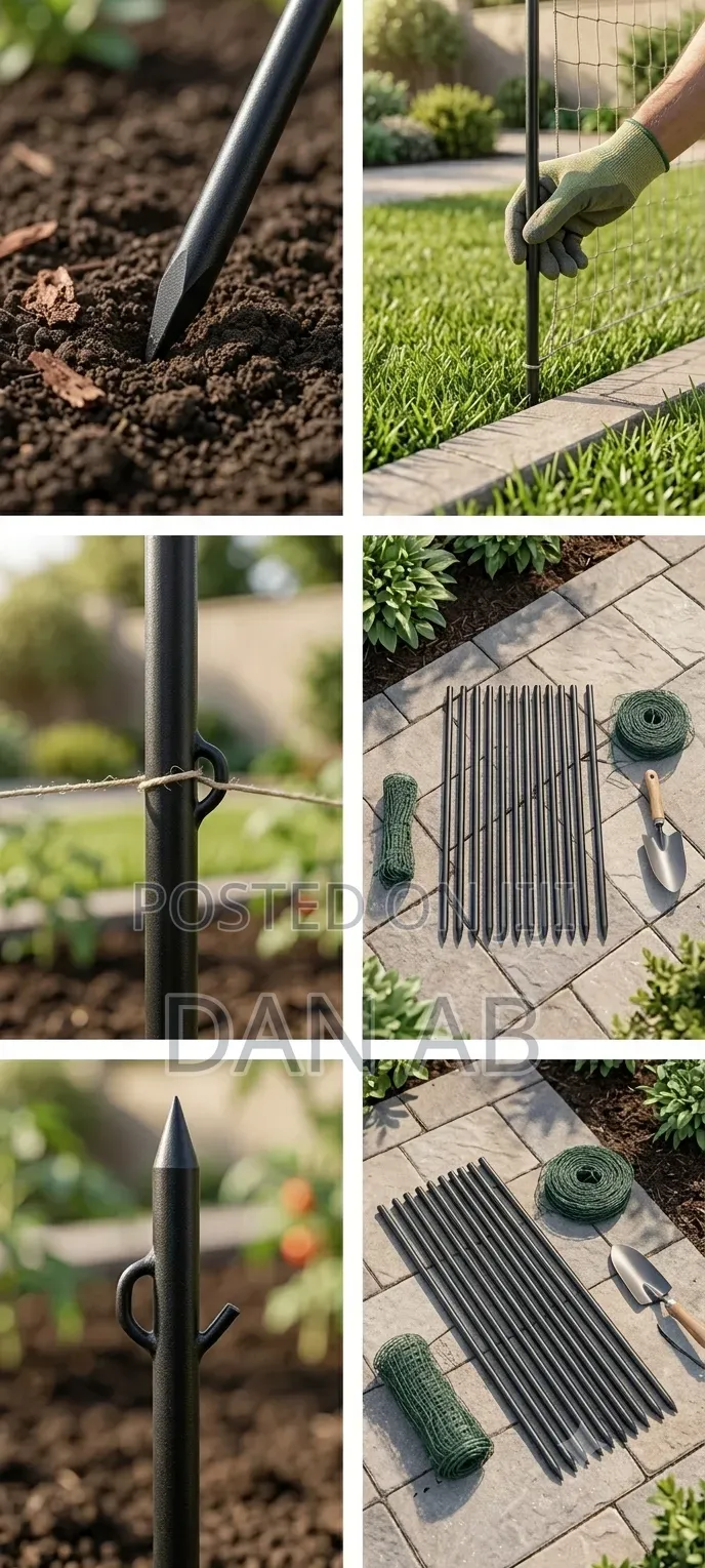 Professional-Grade Garden Stakes Lawn Anchors