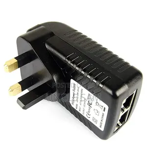 24V 1A DC 24W PoE Gigabit Adapter, EU/UK Type Plug