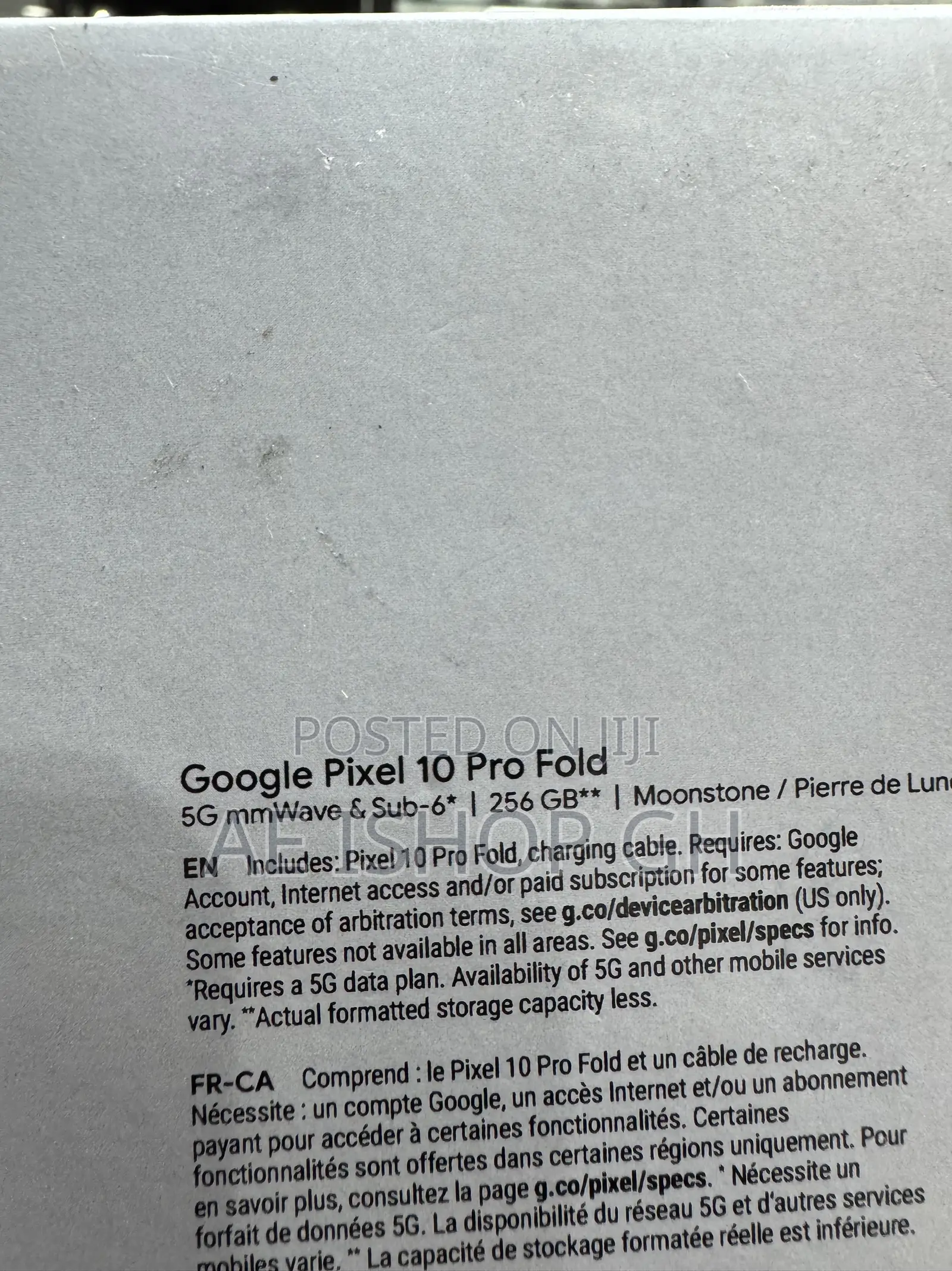 New Google Pixel 10 Pro Fold 256 GB