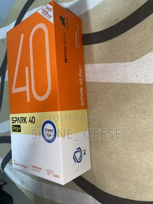New Tecno Spark 40 Pro+ 256 GB Black