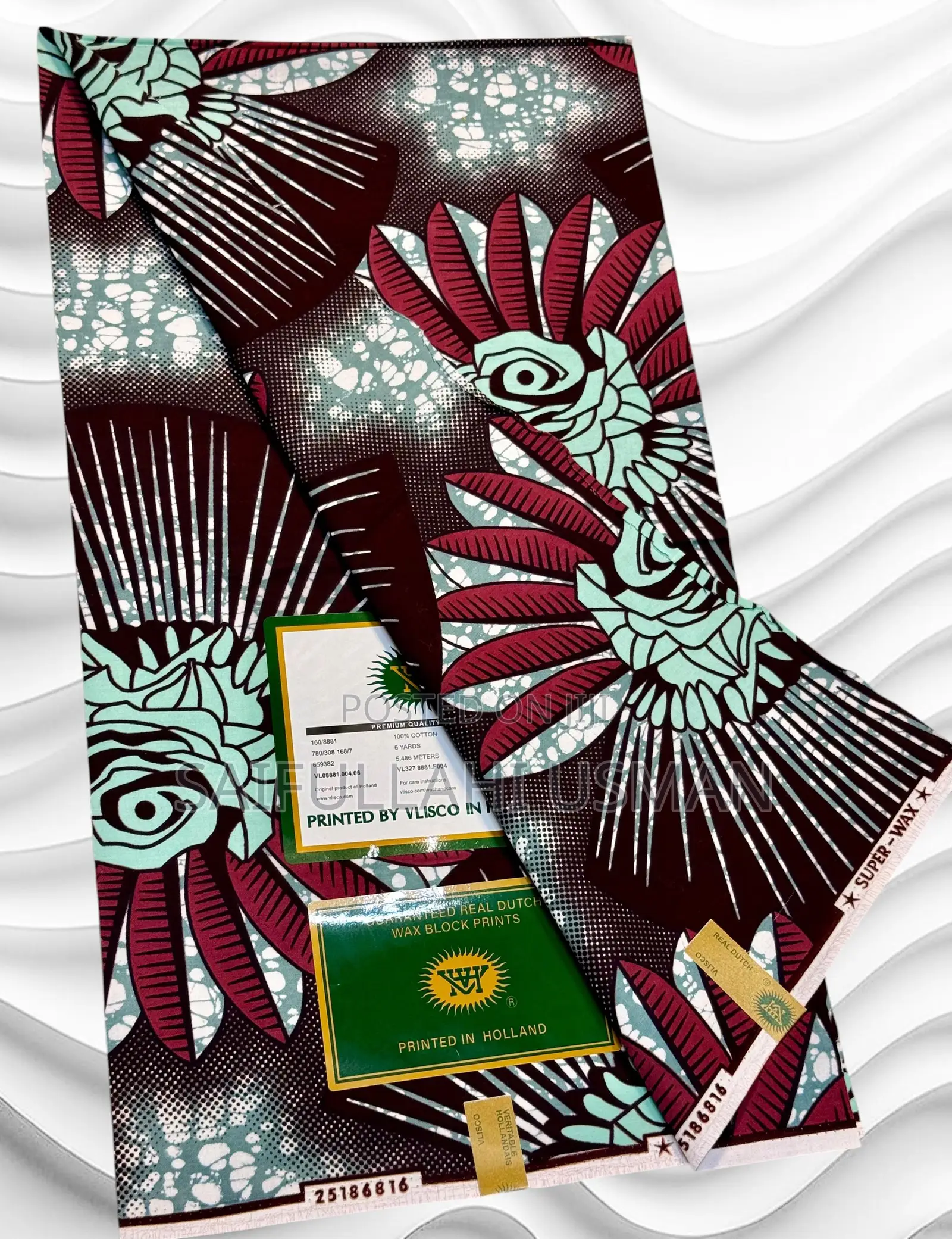 6 Yards African Clothing Textiles Fabrics