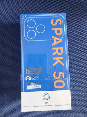 New Tecno Spark 50 5G 128 GB Black