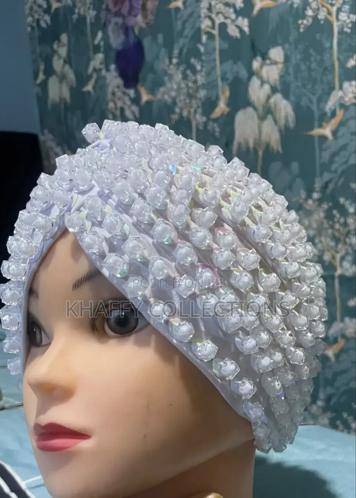 Beaded Turban Cap/ Auto Gele