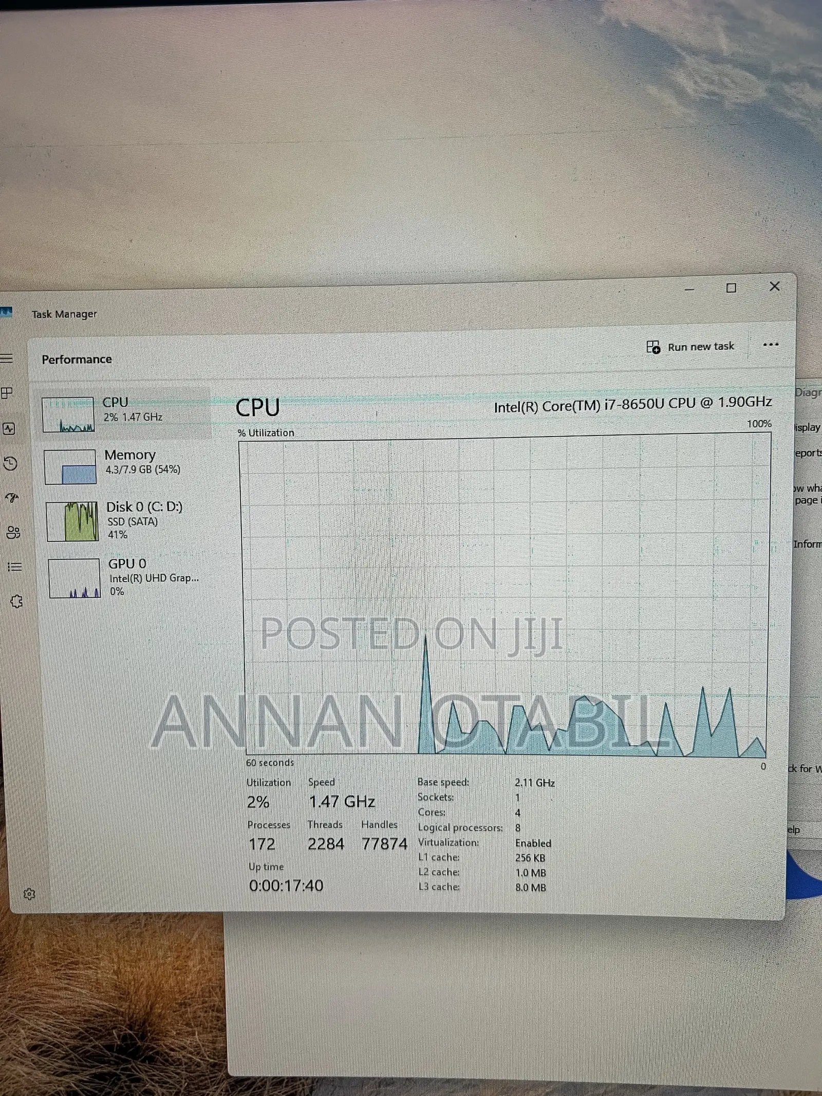 Desktop Computer 8GB Intel Core i7 SSD 256GB