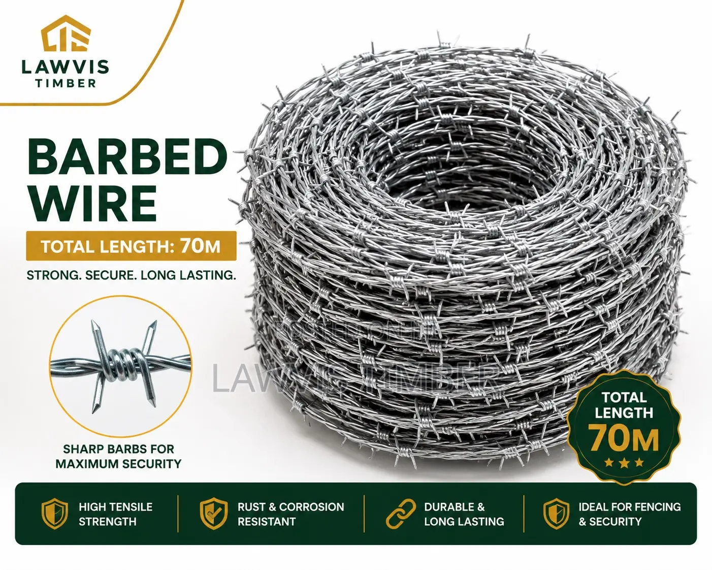 Barb Wire / Fencing / Razor ( Wear House Delivery Only )