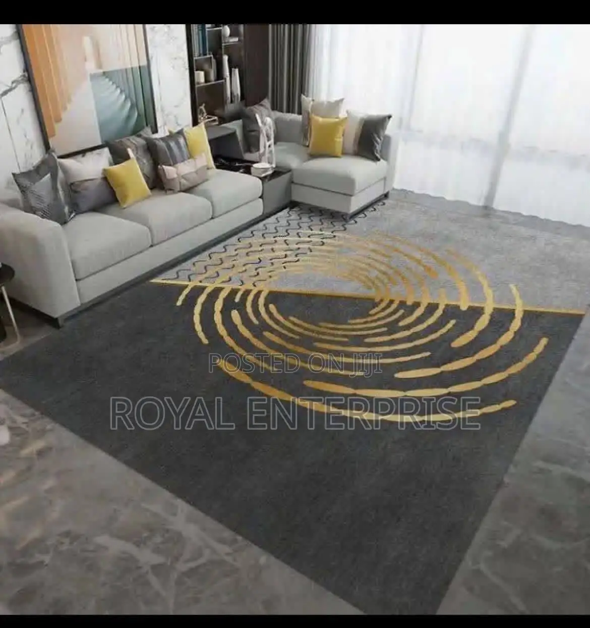Elegant Crystal 3d Velvet Carpet for Any Decor ( 200/300cm )