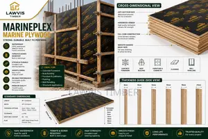 MarinePlex Marine Plywood 4ft×8ft| Waterproof Formwork Furniture Board