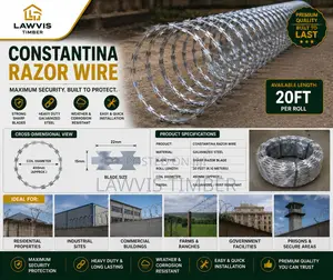 20ft Concertina Razor Wire | Galvanized Security Fence Wire