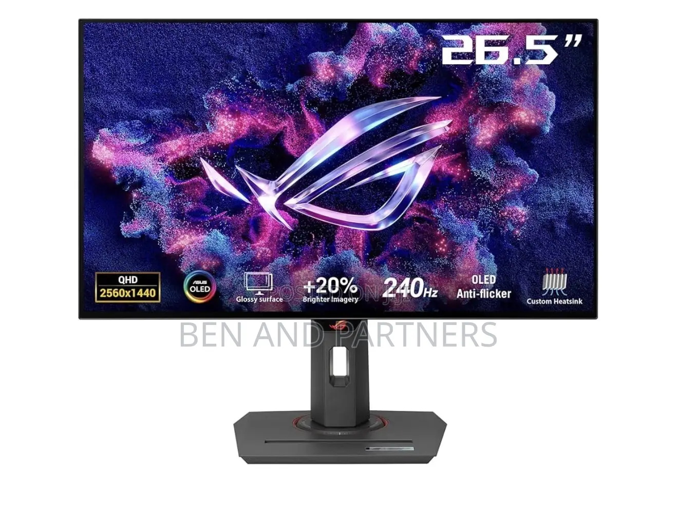 ASUS Rog 27”, Qhd, Oled, 240hz, 0.03ms, Hdr, G-Sync Gamoling Monitor