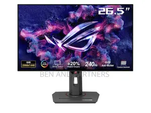 ASUS Rog 27”, Qhd, Oled, 240hz, 0.03ms, Hdr, G-Sync Gamoling Monitor