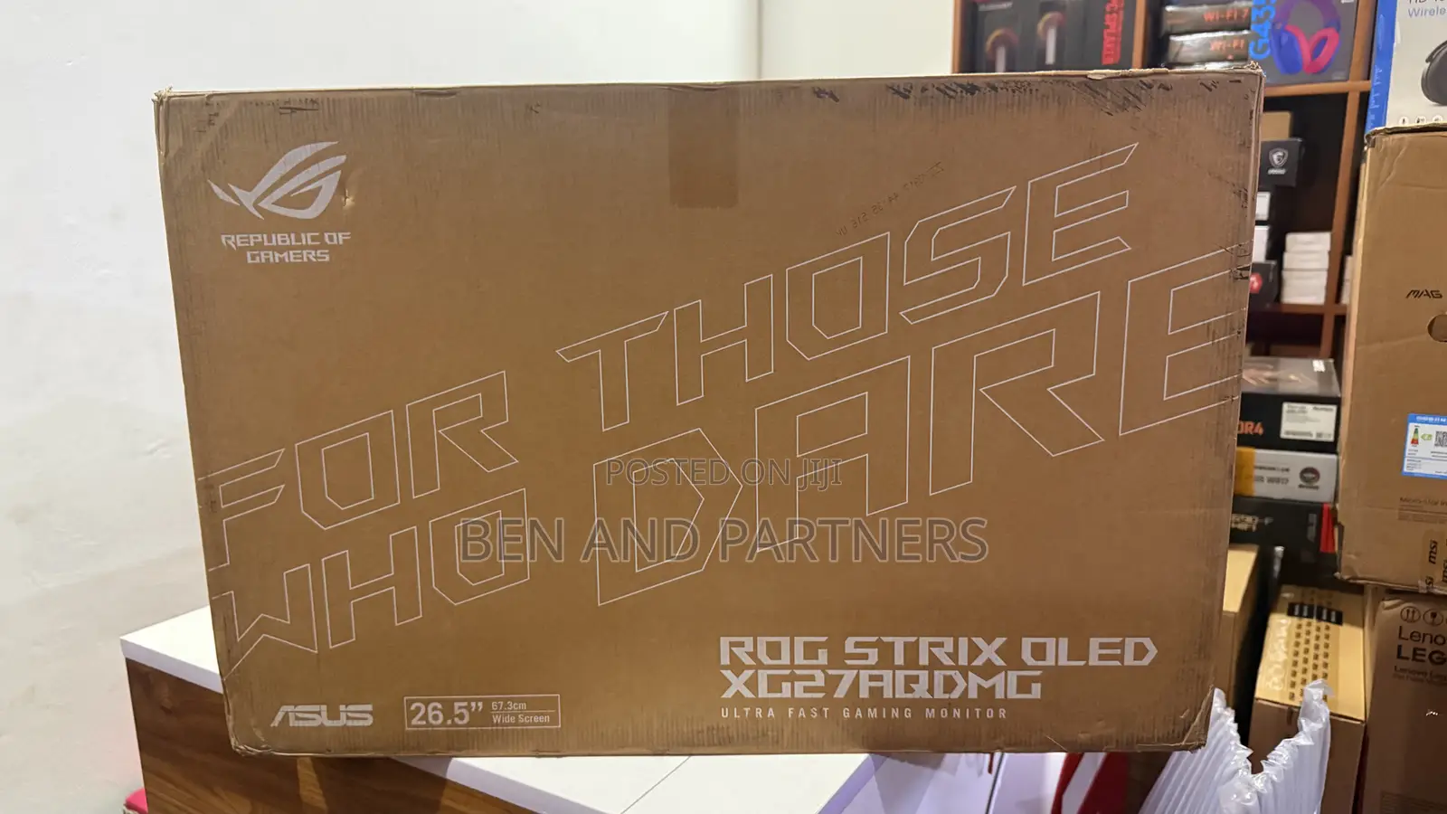 ASUS Rog 27”, Qhd, Oled, 240hz, 0.03ms, Hdr, G-Sync Gamoling Monitor
