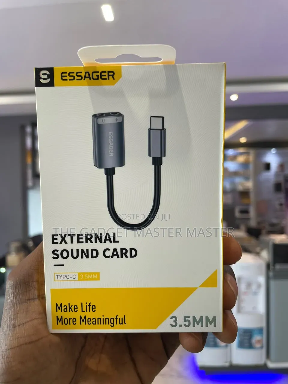 Essager Type-C to Dual 3.5mm Separated Sound Card