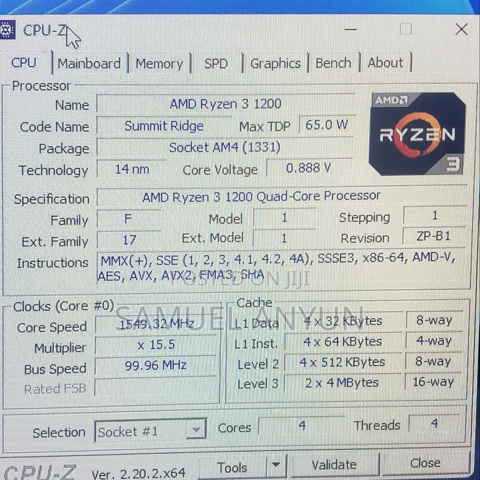 Amd Ryzen 3 1200