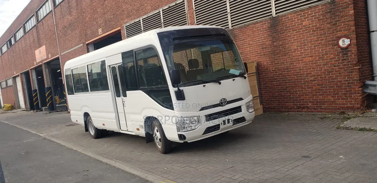 New Toyota Coaster 2025 White