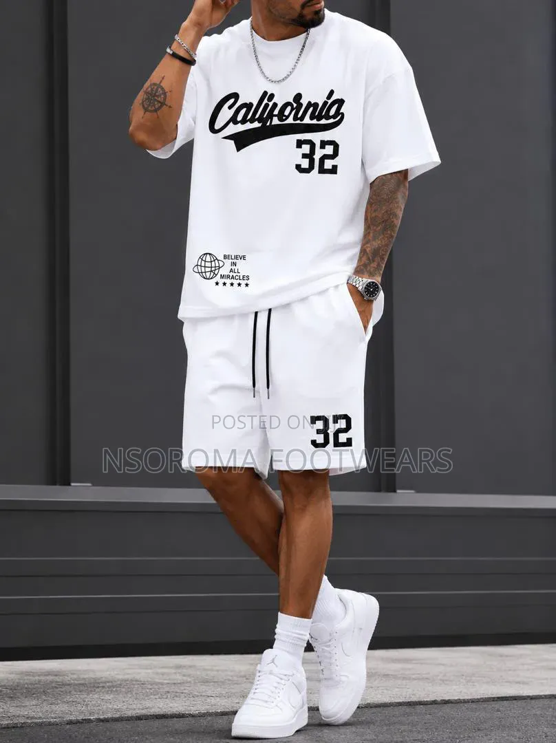 Men’s 2-Piece Outfit – L–3XL | Different Colours Available