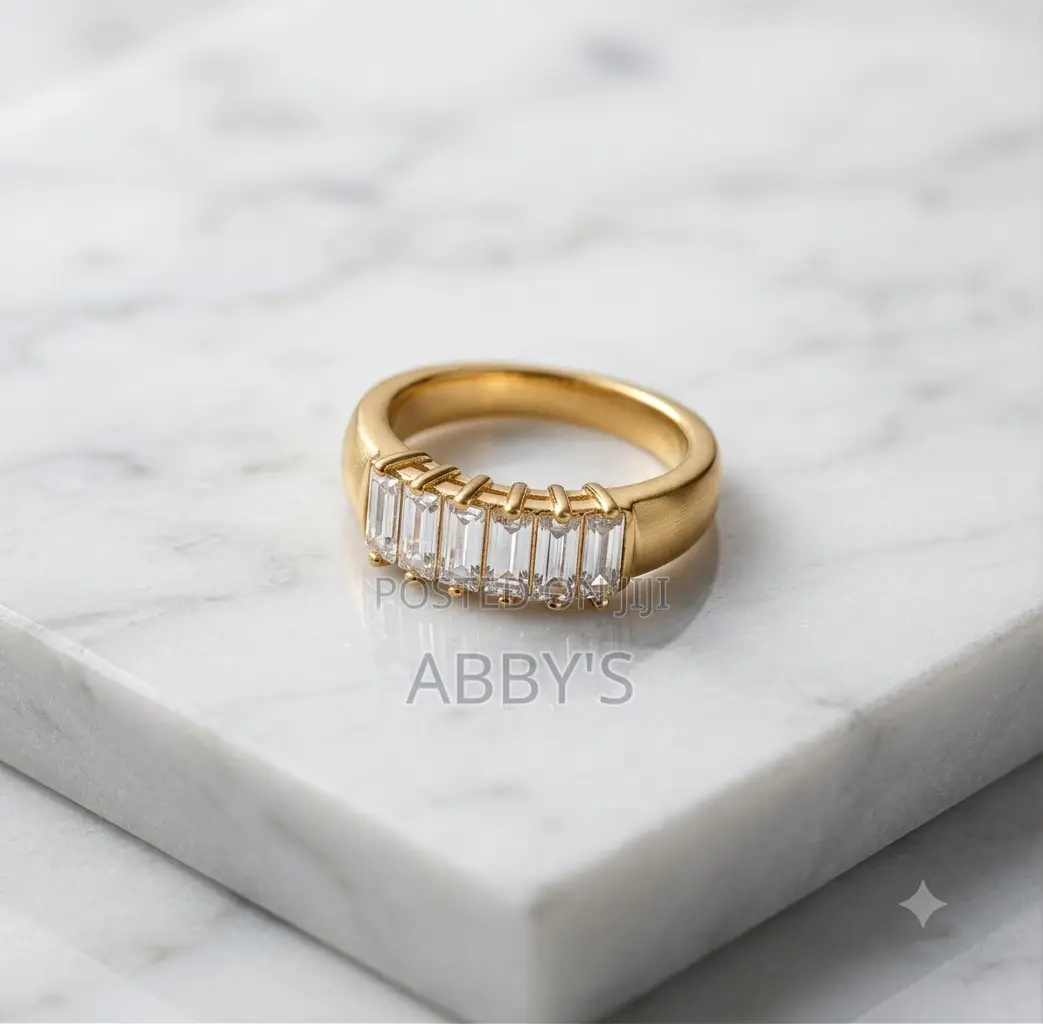Gold Plated Stainless Steel Engagement/Promise Ring