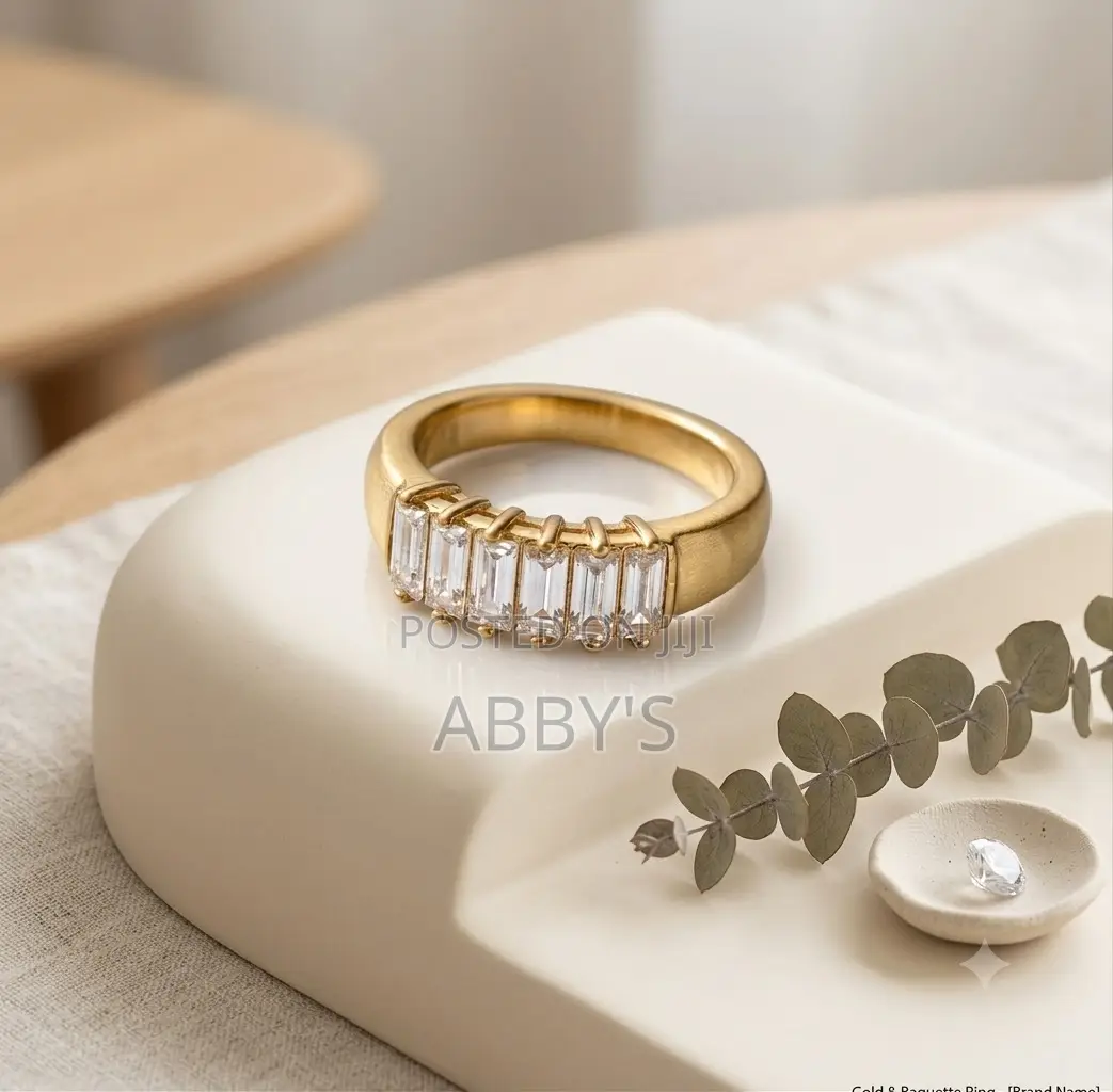 Gold Plated Stainless Steel Engagement/Promise Ring