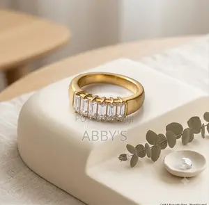 Gold Plated Stainless Steel Engagement/Promise Ring