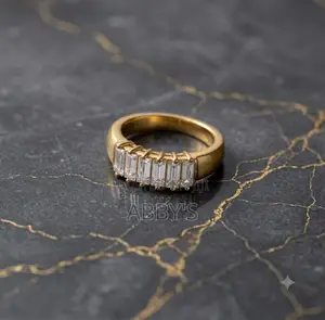 Gold Plated Stainless Steel Engagement/Promise Ring