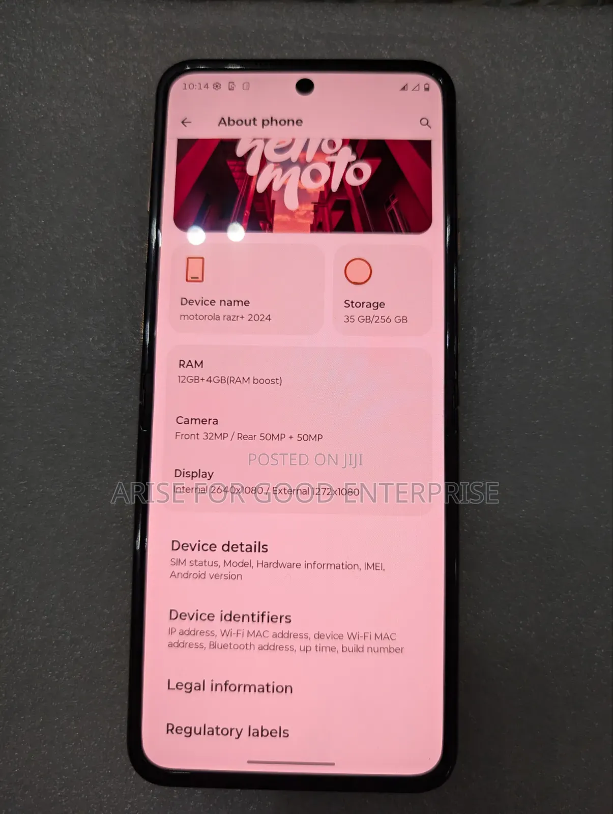 Motorola Razr+ 2024 256 GB Gold