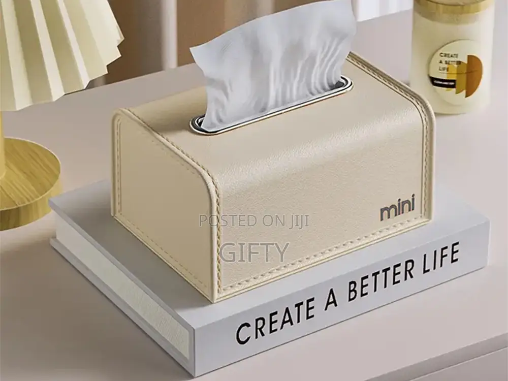 Leather Tissue Box Holder – Premium PU