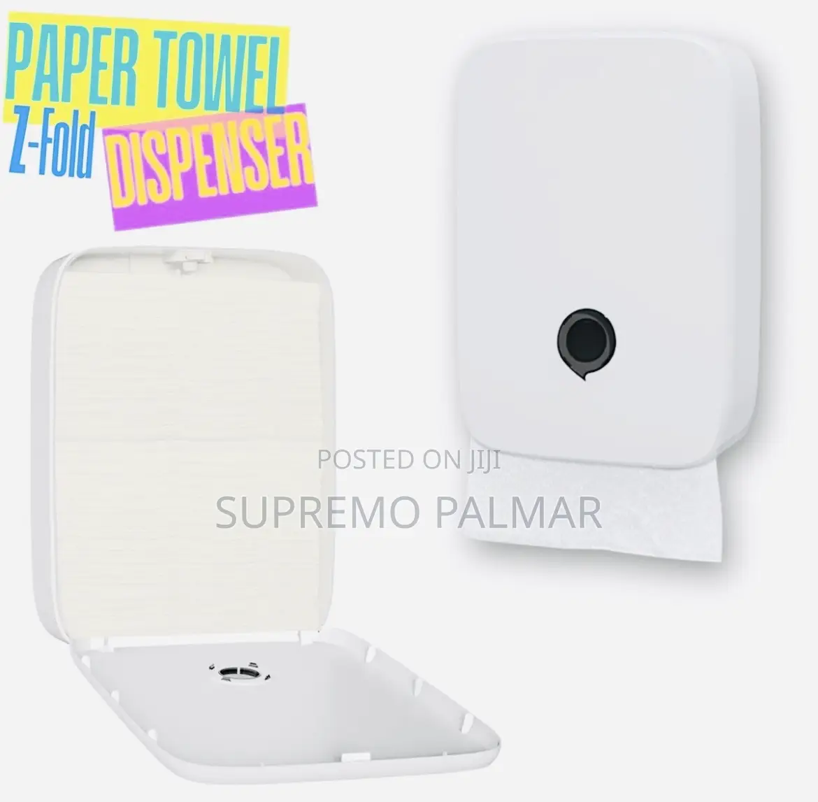 Self-Sticking, Z-Fold Tissue Dispenser-No Drill