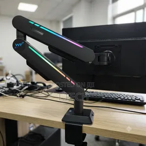 Premium RGB Mechanical Spring Monitor Arm Mount