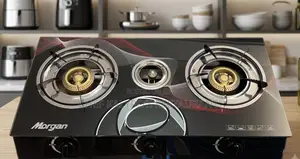 Glass Three Gas Burner