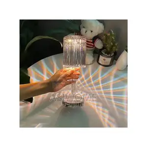 Led Crystal Table Lamp Touch Remote Control Acrylic Night