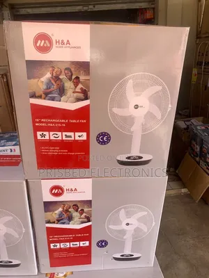 H a Durable Table Rechargeable Fan 16"