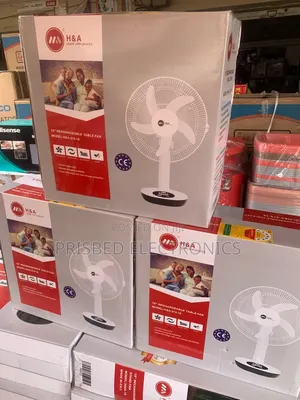 H a Durable Table Rechargeable Fan 16"