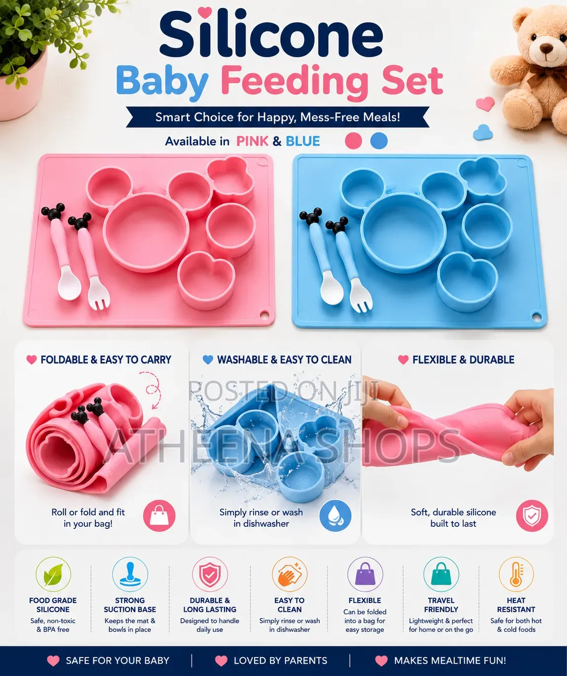 Silicon Baby Feeding Set