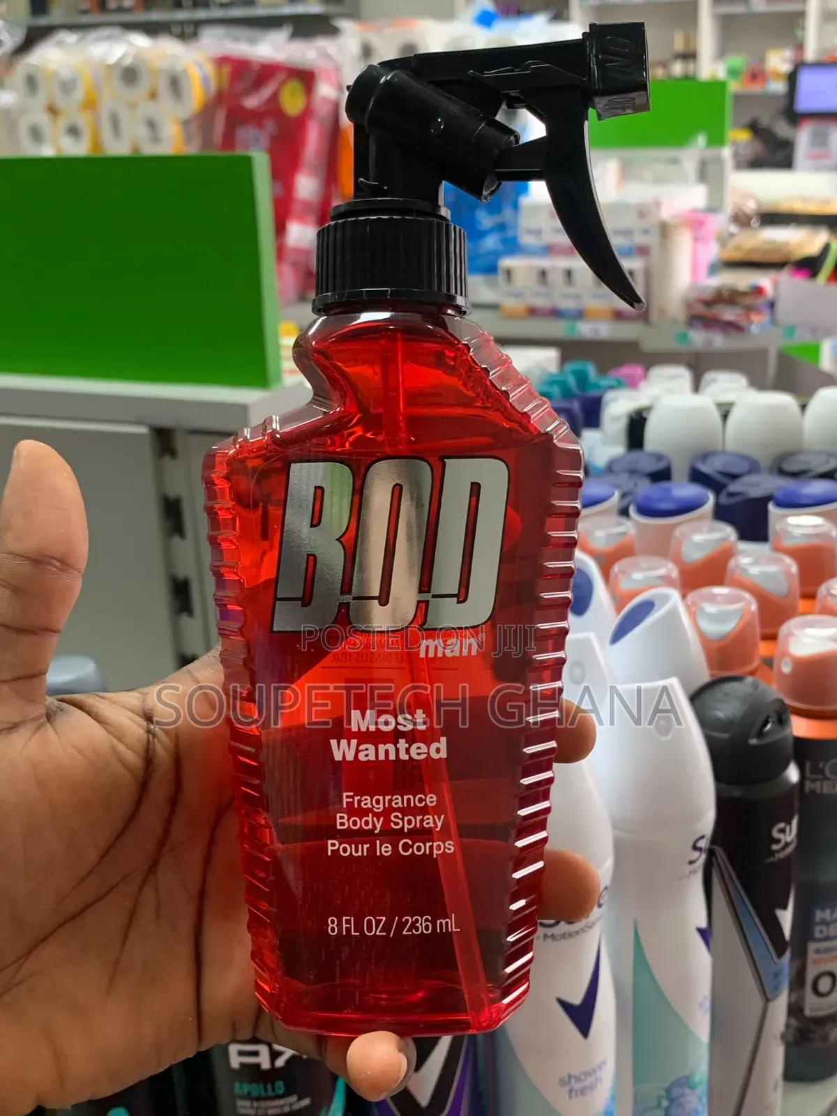 BOD Man Fragrance Body Spray for Men – (Fresh Blue Musk / Most Wanted)