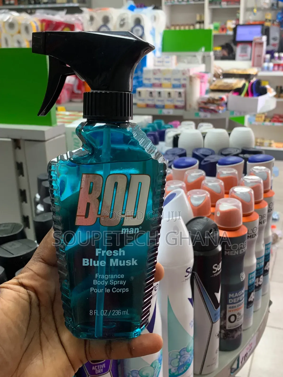 BOD Man Fragrance Body Spray for Men – (Fresh Blue Musk / Most Wanted)