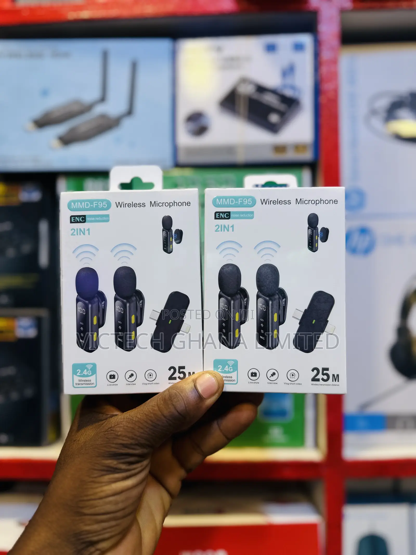 MMD-F95 Wireless Microphone 2-in-1
