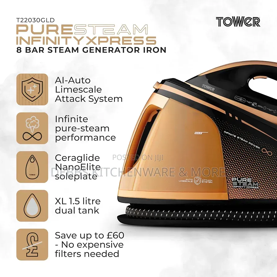 Tower Generator Powerful Steam Iron UK